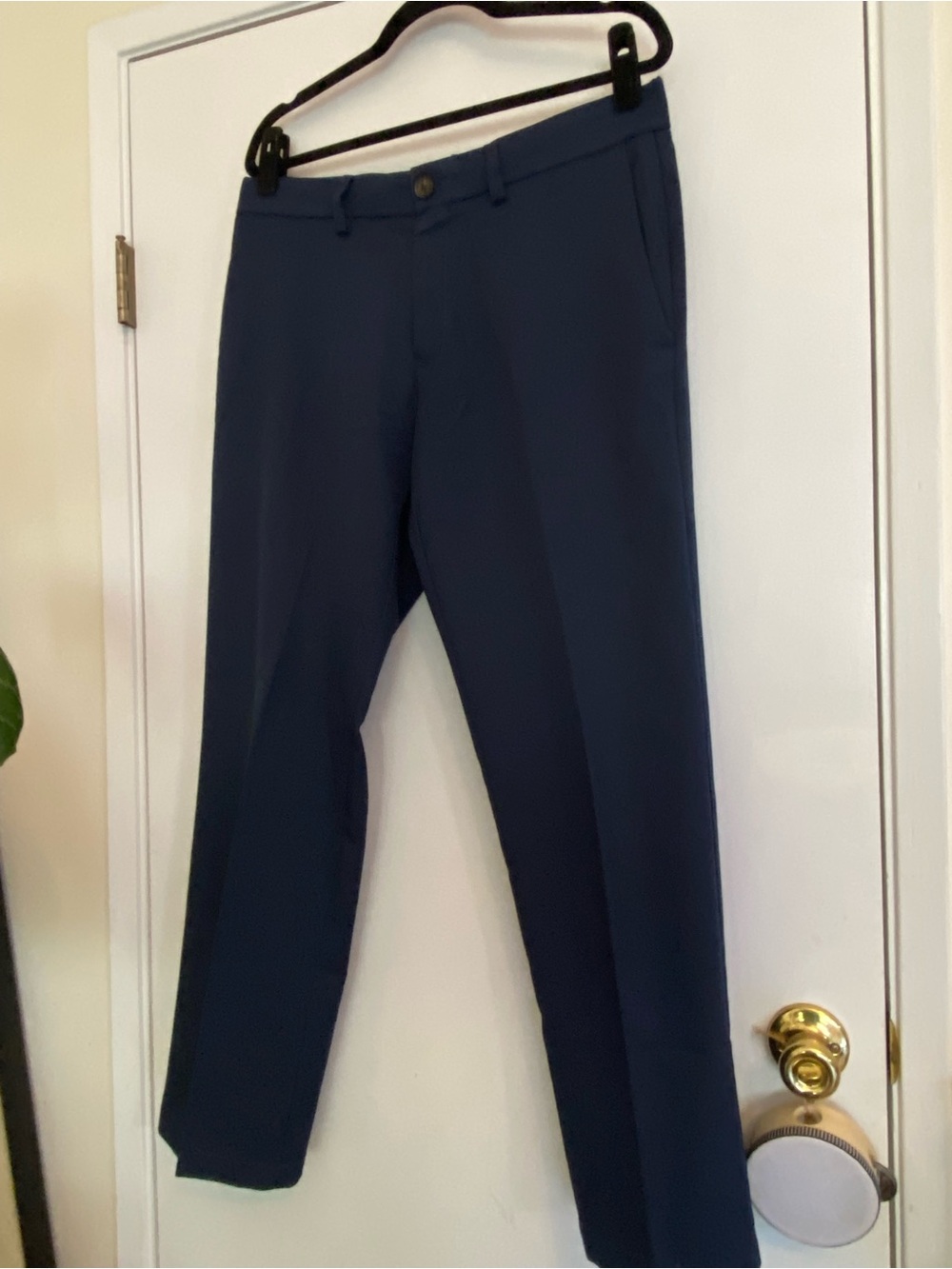 Haggar Navy Blue Men's Dress Pants - Straight Leg